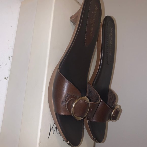 YSL/Saint Laurent Brown Caliente sz 38/8 - Picture 3 of 8
